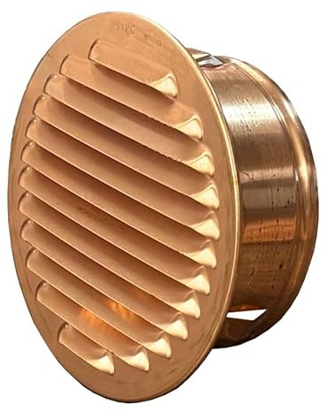 Lüftungsgitter Kupfer rund Stutzen Durchmesser 95-100 mm
