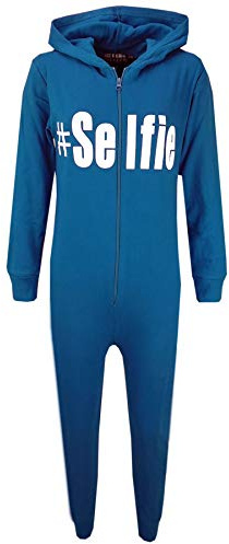A2Z 4 Kids® Kids Unisex Girls Boys #Selfie Print Onesie All In One Summer Jumpsuit PJ's New Age 5 6 7 8 9 10 11 12 13 Years