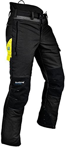 Pfanner Ventilation Schnittschutzhose Klasse 1 Gladiator Gewebe, Farbe:schwarz, Größe:3XL (kurzgr.)