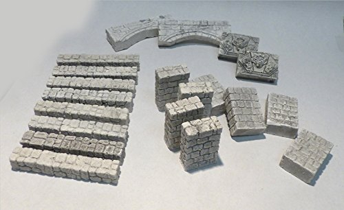 menta-modellbau Burgwand-Set, Burgbausteine Burg Bauen