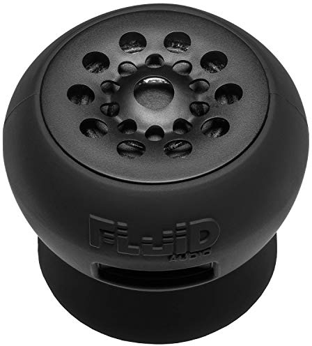Mini amplificatore per chitarra Fluid Audio Strum Buddy (6W, portatile, ricaricabile, ventosa integrata, effetti: Clean, chorus, distorsione, incl. cavo per chitarra e cavo di ricarica USB),Nero