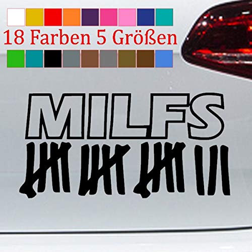 Milf Hunting Aufkleber Strichliste Jagdliste Sticker JDM Mutti 18 Farbe 5 Größen