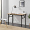 Neuhaus Klapptisch - 120 x 60 x 75-76,4cm Schreibtisch Bürotisch Computertisch Tisch Klappbar Buche/Schwarz