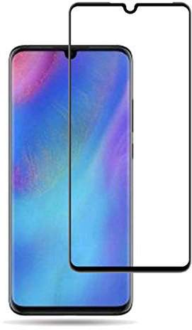 Movilrey Protector para Huawei P30 Lite Negro Completo 3D Cristal Templado de Pantalla Vidrio Curvo para movil