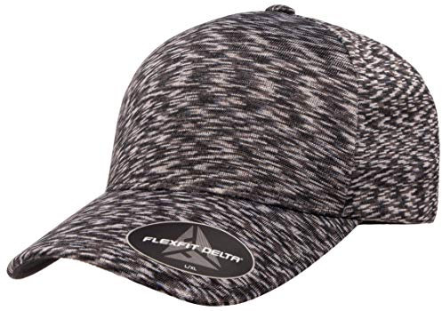 Flexfit Delta Seamless Unipanel Cap, Melange Black, S/M