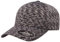 Flexfit Delta Seamless Unipanel Cap, Melange Black, S/M