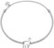 GLANZSTÜCKE MÜNCHEN Damen-Textilarmband silber Alpaka Sterling Silber 15-22 cm - Armkettchen Textil Lama Armband mit Anhänger Stoffbändchen