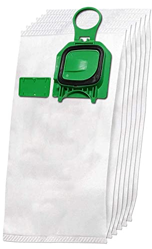 6 Premium Bolsas de aspiradora de Microfibra Adecuado para Folletto Vorwerk Kobold 140, 150, VK 140, VK 150, VK140, VK150, FP140, FP150 - con Cierre higiénico