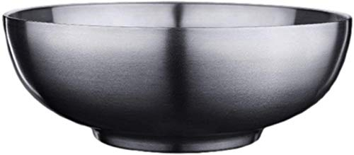 FYBlossom Bol à Mélanger en Acier Inoxydable, Saladier INOX Isolation Double épaisseur, Bol De Service Multifonction pour Soupe, Pâtes Et Salade, Cuisine De Cuisine, Rond (18cm)