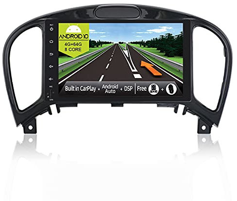 JOYX Android 10 Autoradio para Nissan Juke J15 (2010-2019) / YF15 Infiniti ESQ (2011-2017) - 4G+64G - Built-in DSP/Carplay/Android Auto - Gratis Cámara Mic - 2 DIN - Apoyo Dab WLAN Volante 360-Cámara