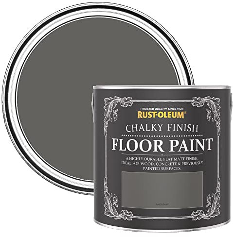 Rust-Oleum Grey Scratch-Resistant Floor Paint in Matt Finish - Art School 2.5L