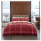 GC GAVENO CAVAILIA Duvet Cover Sets, Reversible Bedding Bed Set, Polycotton Quilt Covers, Bardsley Check-Red, Double, Double Duvet Set