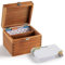 Tidita Rezeptbox aus Akazienholz mit Karten – Blanko-Rezeptbox aus Holz, Set mit 100 Rezeptkarten, 8 Trennwänden, Karten aus dickem Karton. Perfekter Rezept-Organizer (Akazienholz)