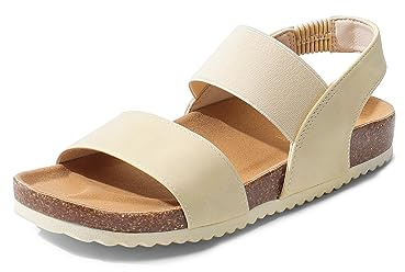 DREAM PAIRS Damen Pantoletten Sandals Riemchensandalen Sommer Strappy Sandal