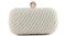 Lurkey Pochette de Soirée Femme Chic Pochette Perles, Sac à Main Perles Rétro Femme en Bandoulière Chaîne Démontable, Élégant Sac de Soirée pour Mariage Ceremonie Fete