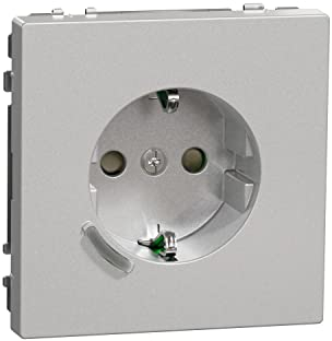 Schneider Electric Merten Smarte Schuko-Steckdose, 16A, System Design, edelstahl, Artikelnummer MEG2380-6036