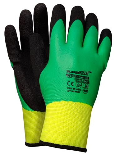 Trevendo isolierte Winterhandschuhe - Super Tech Ice-Water - Wasserdichter Arbeitshandschuhe - Kälteschutz - Sicherheitshandschuhe - Montagehandschuhe - vielseitig einsetzbar - 12 Paar - Größe 10