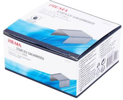 SIGMA Heftklammern SP04, 24/6, verzinkt, 5000 Stück