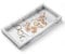 Winter Shore White Silicone Marble Multi-Purpose Tray - Bath, Kitchen, Toilet - 20 x 10 x 2cm