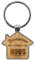Ernestine - Porte-clés couple maison et amour - cadeau couple saint valentin amoureux - cadeau amour homme femme - cadeau amitie gravure sur bois - cadeau en forme de coeur