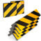 CRINSTON Protezione per colonne da garage, 6 unità, giallo, riflettente, protezione per gli angoli, protezione per porta, paraurti auto (2 unità 40 x 20 x 2 cm, 4 unità 20 x 20 x 2 cm)