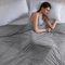 Bedsure Cooling Blanket for Night Sweats - Summer Blanket with Rayon Derived from Bamboo, Dual Sided Lightweight Cool Blanket with Arc-chill Cooling Fiber for Hot Sleepers, Grey, 220x240 cm