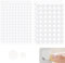 388 Pièces Blanc Cache Vis Adhesif Kit, 12mm/21mm Autocollants Cache Vis, Cache Trou pour Meubles Armoires Tiroir