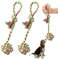 DUINIU 2 Pieces Cotton Rope Dog Toys - Braided Knots, Teeth Cleaning Balls, Chew Toy for Pets