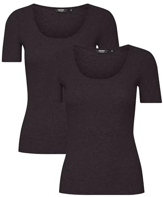 OXMO OXIsan Damen T-Shirt Kurzarm Shirt Rundhals-Ausschnitt