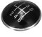 5 Geschwindigkeit 6 Geschwindigkeit Black Getriebeknopf Emblem Abzeichen Mütze/für Golf V MK5 2003-2009