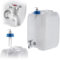 KADAX Bidon d'eau avec robinet de vidange, réservoir d'eau avec bec d'eau, bidon avec robinet intégré et distributeur de savon, réservoir de camping (20 l)