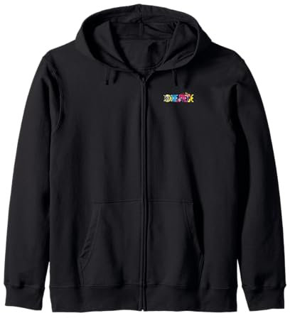 One Piece Anime Pirate Life Straw Hat Pirates Logo Zip Hoodie