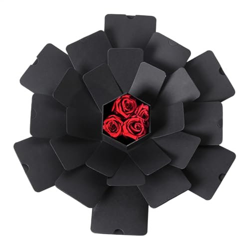 Explodierende Geburtstagsbox, Valentinstag-Geschenkbox | Explosive Geschenkbox Scrapbook-Box mit 6 Gesichtern,Liebesgeschenkbox, einzigartiges Fotoalbum, Sammelalbum für Freund, Freundin, Ehefrau, Ehe