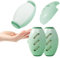 starfa lab 2pcs Reusable Lint Roller, Sticky Roller Washable, Portable Silicone Sticky Roller Ball for Pet Hair, Lint Remover Tool for Clothes, Plush Hair, Dust, Travel, Home (Green & Green)