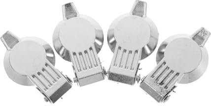 CHILDWEET 4pcs Cover Latch Cover for Boxes Doors Paddle Handle Lock Replacement Automatic Rebound Lock Shield in Chrome Plated Zinc Alloy Material