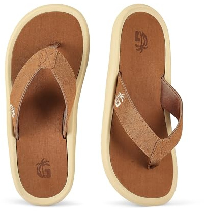 Gumbies Noosa Unisex-Flip-Flop, mit Fußgewölbeunterstützung, superweicher Bürste, EVA-Fußbett, weicher Baumwollriemen und recycelter Gummisohle, Komfort garantiert, Meer, 6 Women/5 Men
