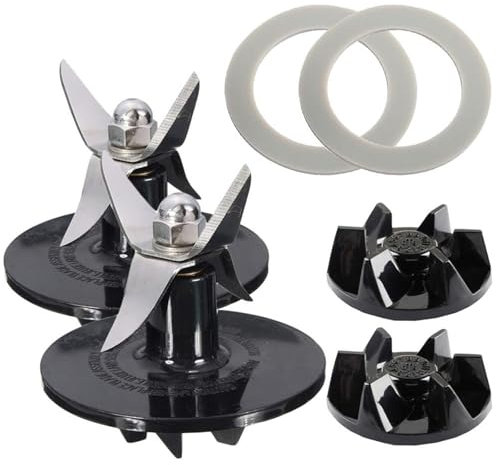 XEDLAMP Ensemble de Coupe for mélangeur 2 pièces avec Joint de Remplacement Compatible avec, for Cuisinart, SPB-456-2B et Powerblend Duet BFP-10CH Lame de Rechange pour mixeur