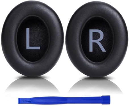 Replacement Ear Cushions Noise Cancelling Headphones - Compatible With Bose 700 (NC700) - Softer PU Leather, Memory Foam, Added Thickness, Black