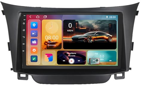 Autoradio per Hyundai I30 Elantra GT 2012-2016,Android 15 Car Radio 9 pollici IPS Schermo tattile con wireless CarPlay Android Auto Bluetooth WIFI GPS FM RDS Comandi al Volante(H8 8G+256G)