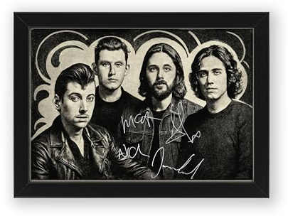 Arctic Monkeys Retro Styled Signed Poster Print - Limited Edition Autograph Fan Gift – Collectible Memorabilia Wall Art Merchandise (Unframed A4 (30x21cm))
