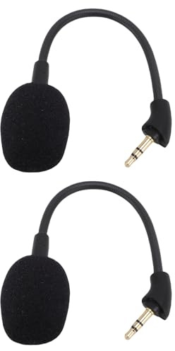 Fabater Microphone Antibruit de Remplacement pour Casque Cloud Mix, Transmission Vocale Claire pour Les Jeux, Paquet de 2 Microphones de Remplacement pour Les Amateurs de Jeux