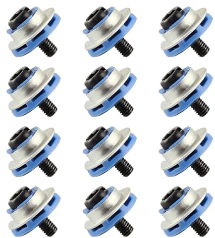 BLPRKOT 12 Pièces Vis de Fixation pour Disque Dur, Vis d'Équipement de Serveur, Vis SSD, Vis Fixation, Pour 2,5 Disque Dur, Serveurs, Absorbant les Chocs, Compatible avec Divers Modèles