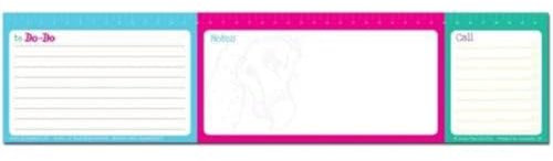 Dodo Keyboard Notepad (A3 Width) Bright: Slim Jotter Pad for Notes, Calls, to-Do Lists with a Handy Metric Ruler Printed at the Top of Each Sheet, That Tucks Up to a Desktop or Laptop Keyboard (KBNB)