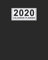 2020 Calendar Planner: Black Daily Weekly Monthly Calendar 2020 Planner | January 2020 to December 2020