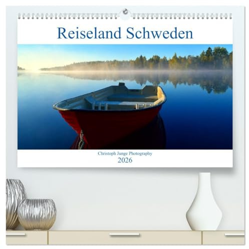 Reiseland Schweden (hochwertiger Premium Wandkalender 2026 DIN A2 quer), Kunstdruck in Hochglanz: Südschweden fotografiert in allen Jahreszeiten (CALVENDO Natur)