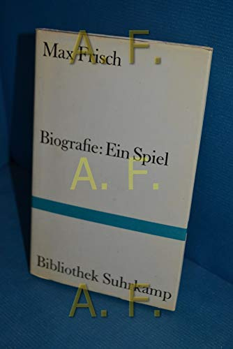 Biografie: Ein Spiel (Bibliothek Suhrkamp)