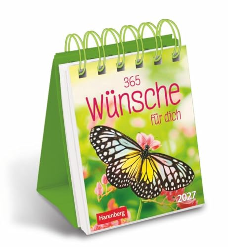 365 Wünsche für dich Mini-Geschenkkalender 2027: Ein kleiner Kalender mit vielen guten Wünschen! Mini-Jahreskalender mit täglichen positiven Gedanken