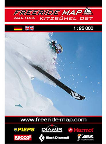 Freeride Map Kitzbühel Ost: Maßstab 1:25 000: Reiß- und wasserfest