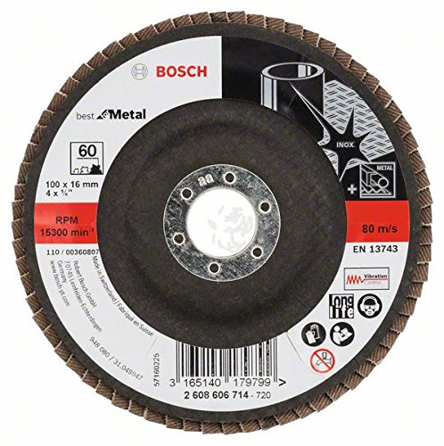 Bosch 2608606714 Plateau à lamelles Ø 100 mm Grain 60