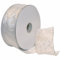 Morex Ribbon 7416.60/50-701 Swirl 6,3 cm x 45,7 m transparentes Nylon-Glitzerband, weiß/silber, Urlaubsbänder für Bastelarbeiten und Weihnachtsdekorationen, Geschenkverpackungen